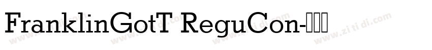 FranklinGotT ReguCon字体转换